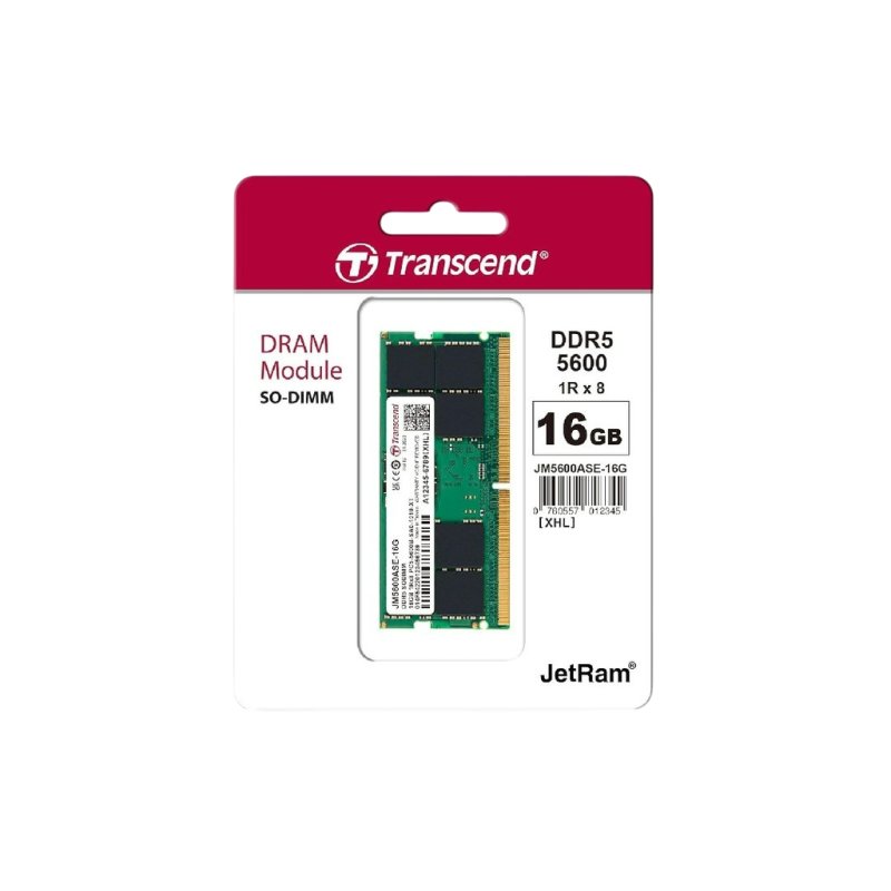 Transcend SO-DIMM Module Laptop RAM 32GB DDR5 5600MHz