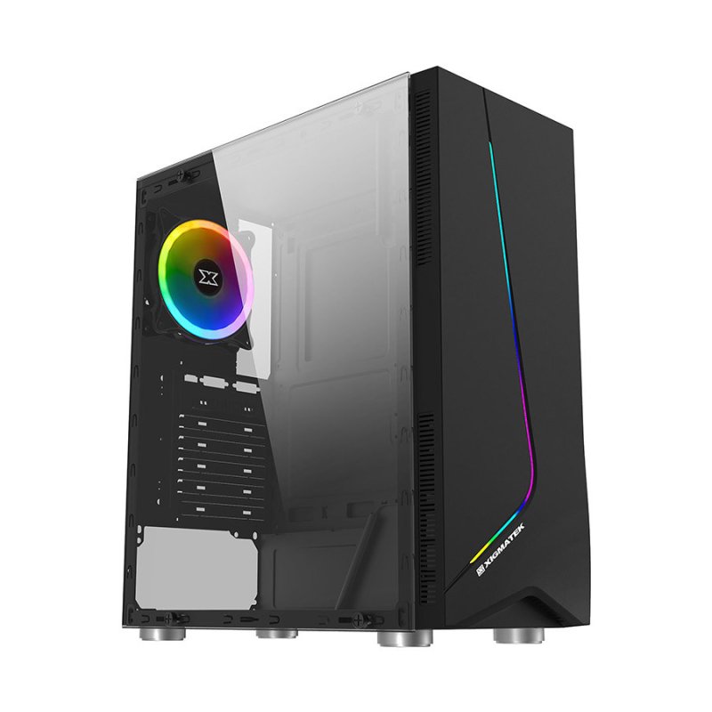 Xigmatek Eros EN43378 (ATX, USB3.0x1+USB2.0x1, Rainbow LED Front Panel, Left Tempered Glass)