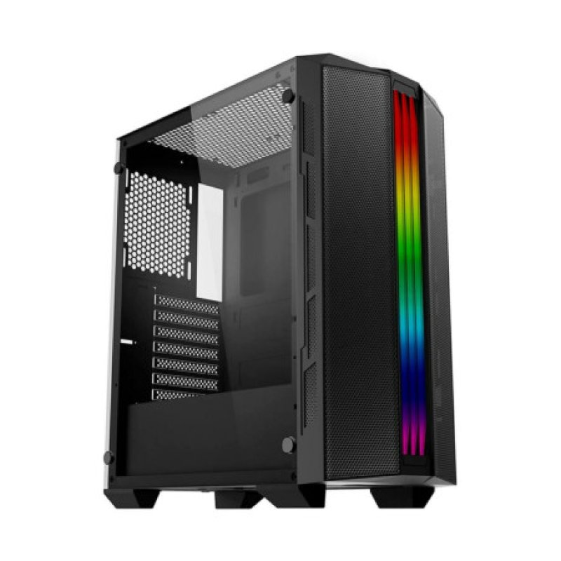 Xigmatek Trident EN44535 (ATX, 330mm Chassis, U3 x 1+ U2 x 2, Front Meshed + Left TG, 4 PCS XDS120 ARGB Fan w LED Switch, F x 3 + R x 1)
