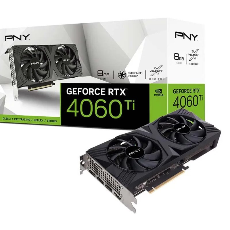 PNY GeForce RTX 4060 Ti 8GB VERTO Dual Fan Graphics Card