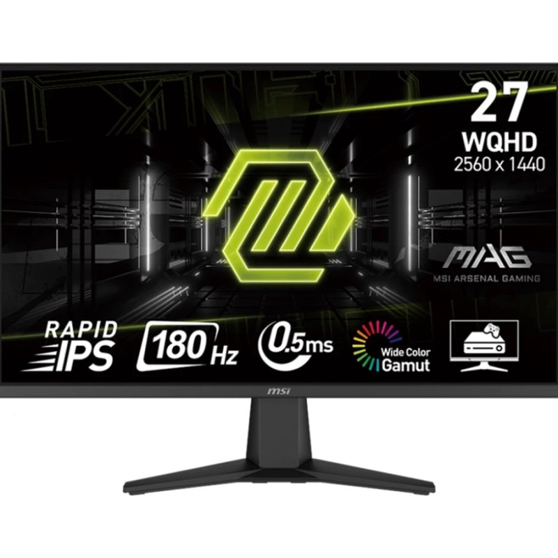 MSI MAG 275QF Gaming Monitor | 27" WQHD (2560 x 1440) 180Hz 101% sRGB Rapid IPS Display