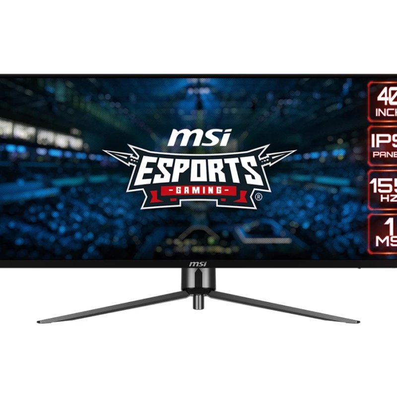 MSI MAG401QR Ultrawide Gaming Monitor (40" UWQHD (3440 x 1440) IPS Display | 155Hz | 118% sRGB, 94% DCI-P3, 90% sRGB | 1ms | 2 x HDMI, 1 x DP, 2 x Type-C, 2 x USB-A, 1 x USB-B | 1.07B Colors | 100 x 100 mm Mount | 1 Year Warranty)