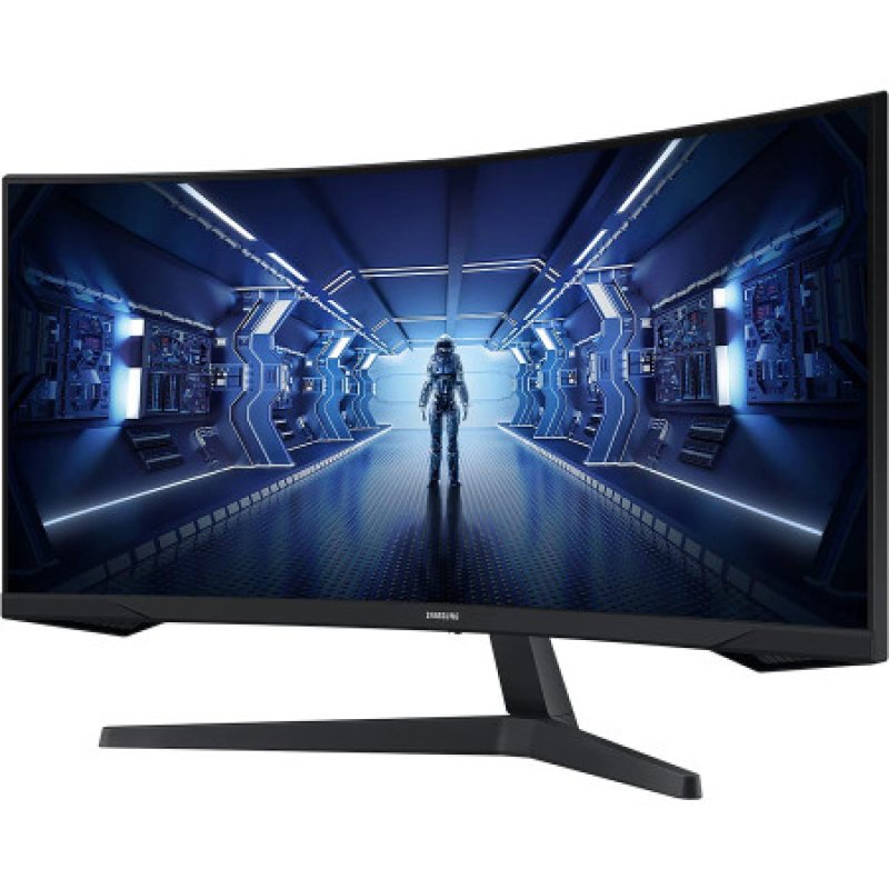 Samsung 34-inch LED Odyssey G5 Ultra WQHD, 165 Hz, 1ms, 1000R Curved Gaming Monitor, HDR10, AMD FreeSync Premium -LC34G55TWWWXXL, Black, 3440 X 1440 (WQHD) Pixels