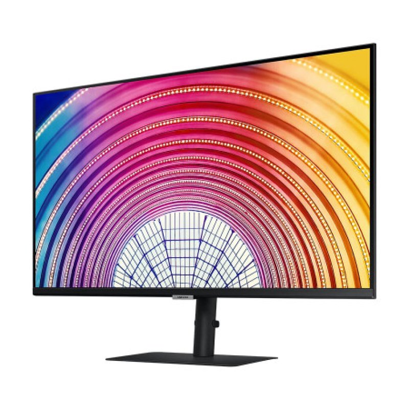 Samsung 32-inch QHD Monitor, Bezel Less Design, 1 Billion Colors, HDR10, HAS, Intelligent Eye Care, AMD FreeSync™, FSC-Certified, Energy Saving (LS32A600NWWXXL, Black)